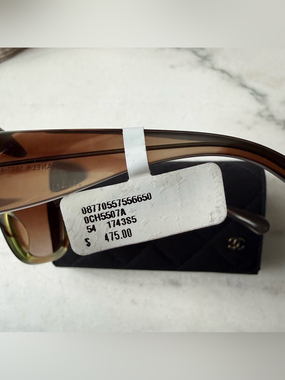 CHANEL 5507-A 54 19 140 Sunglasses Brown - Picture 7 of 9